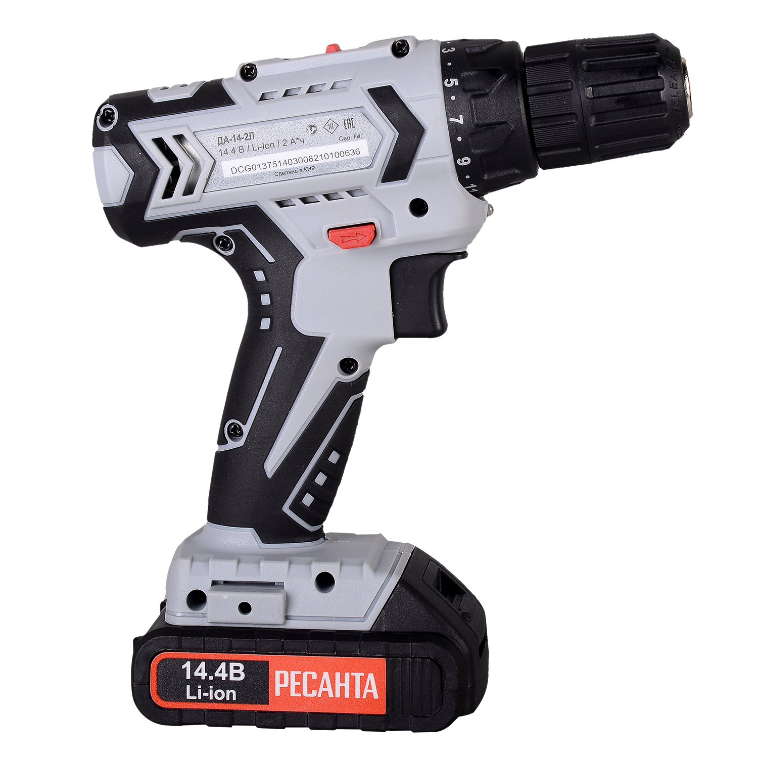 Дрель-шуруповерт аккумуляторная ДА-14-2ЛК Ресанта 75/14/4