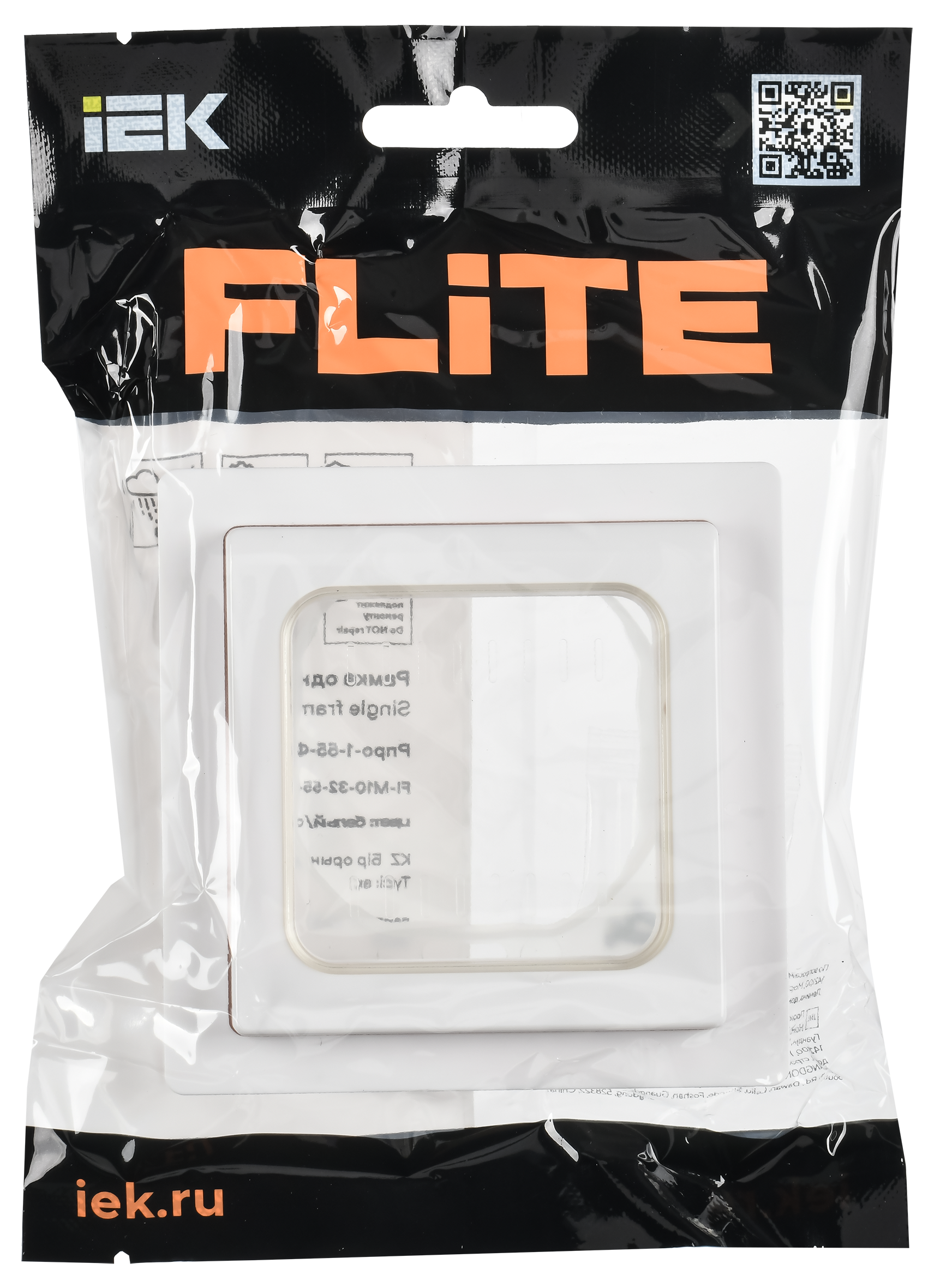 FLITE Рамка 1-местная IP55 Рпро-1-55-ФлБ белый IEK FI-M10-32-55-K01