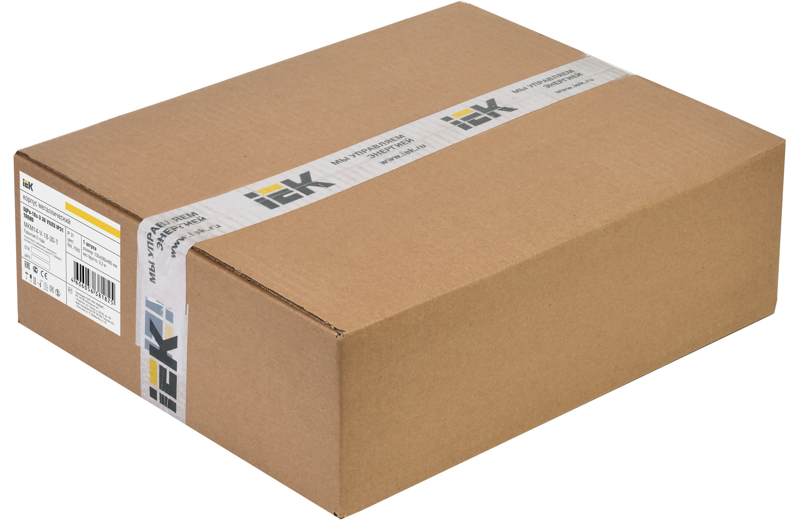 TITAN 3 Корпус металлический ЩРв-18 (265х440х120) IP31 IEK MKM14-V-18-30-T