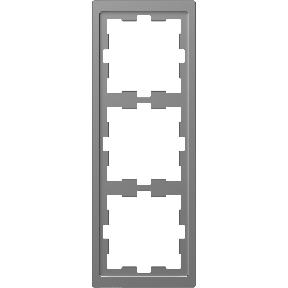 Рамка трехпостовая D-Life сталь нержавеющая SD Schneider Electric MTN4030-6536