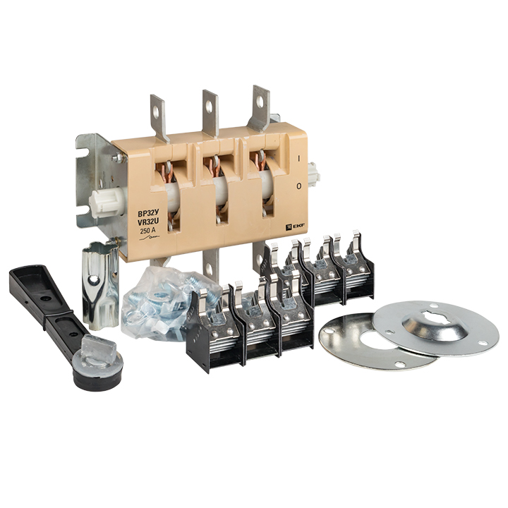 Выключатель-разъединитель ВР32У-35B31250 250А 1 направление с дугогасительными камерами съемная левая/правая рукоятка MAXima EKF uvr32-35b31250