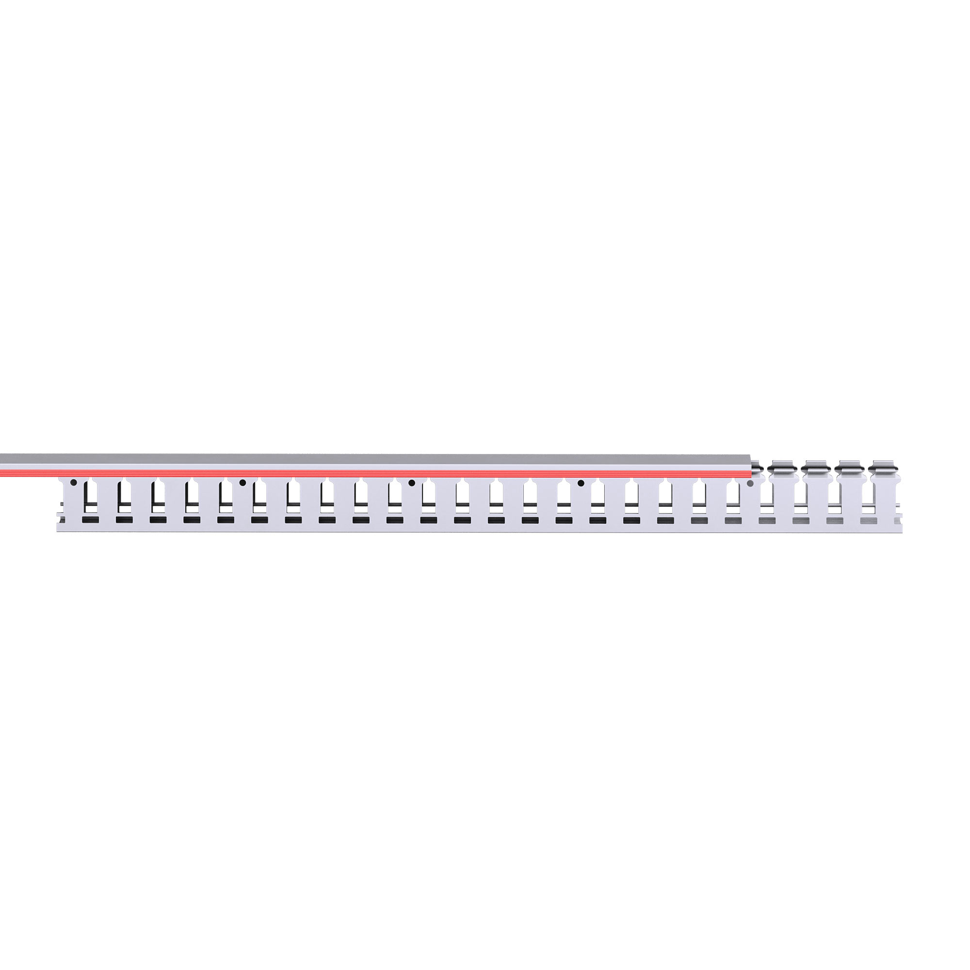 Короб перфорированный RL12 40x40 серый QUADRO DKC 00134RL