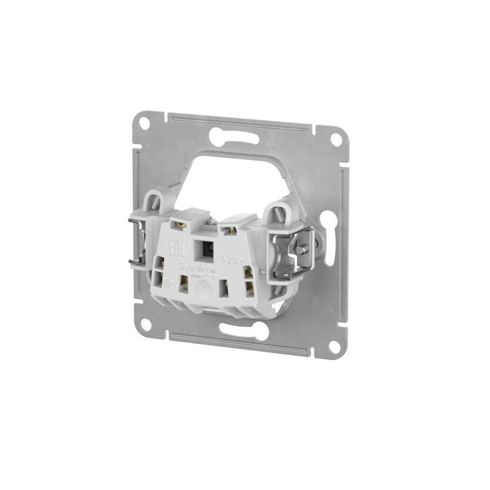 GLOSSA РОЗЕТКА без заземления, 16А, быстрозажимные клеммы, БЕЛЫЙ Systeme Electric GSL000141S