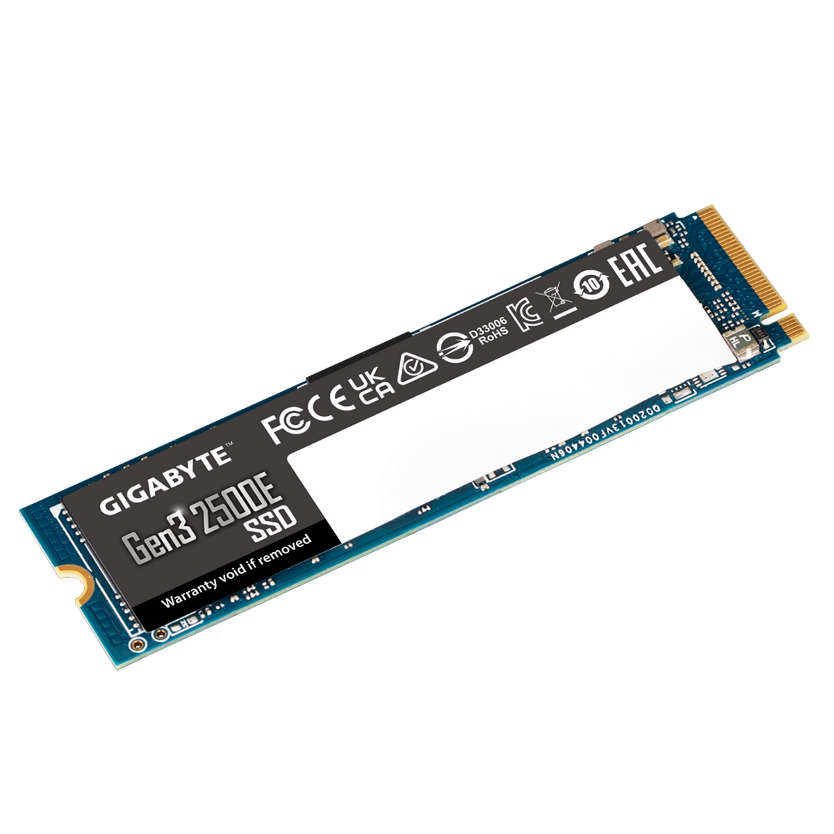 Накопитель SSD M.2 2280 500GB Gen3 2500E, PCIe 3.0x4, NVMe 1.3 GIGABYTE G325E500G 112617