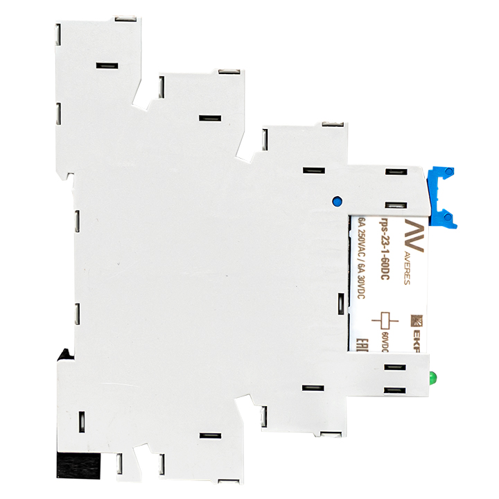 Реле промежуточное с розеткой в сборе РП slim 23/1 6A 230В AC EKF rps-23-1-60-rms230AC