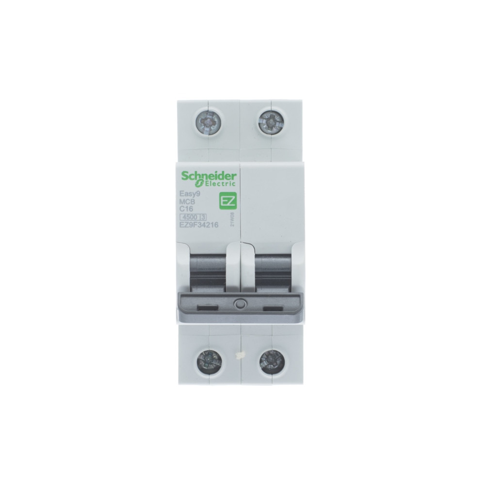Выключатель автоматический двухполюсный 16A C 4.5кА EASY 9 Schneider Electric EZ9F34216