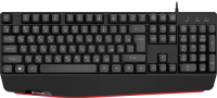 Клавиатура проводная Atom HB-546 RU, 104 + FN, черный, 1.8м Defender 45546