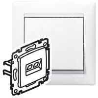 Розетка компьютерная RJ45 категория 5Е UTP с захватами белый VALENA DIY IEK 694286