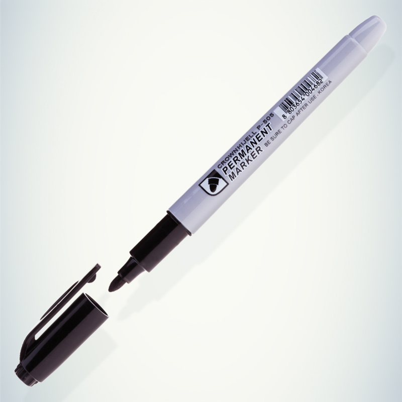 Маркер Crown «Multi Marker Slim» 2 мм, черный, REXANT 08-8201