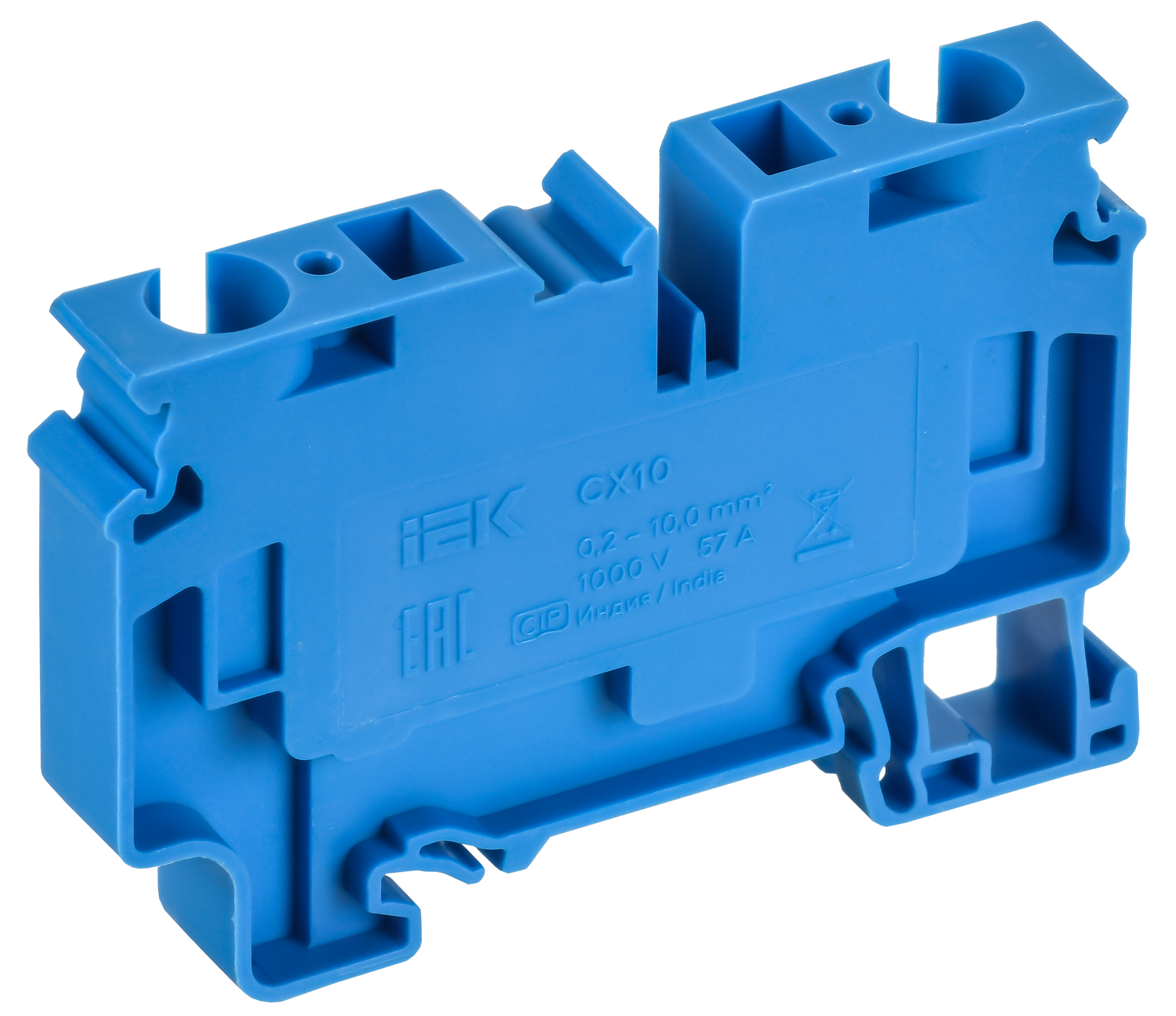 ARMAFIX Клемма пружинная CX10 BU 10мм2 проходная синяя IEK AF-CT40-00-K07-010