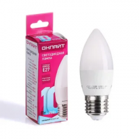 Лампа светодиодная LED 10вт Е27 белый матовая свеча ОНЛАЙТ 61960 21212