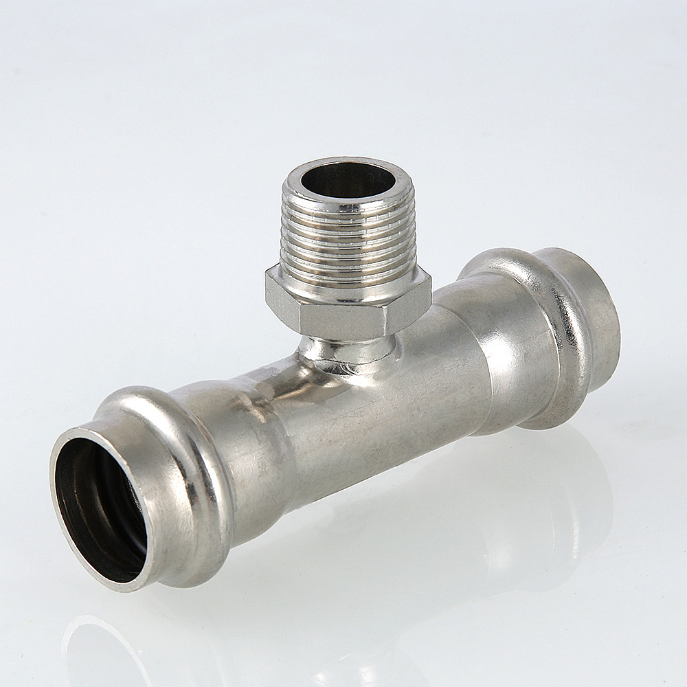 Тройник нержавеющая сталь 28x1/2' НР VALTEC VTi.933.I.280428 TV9332804