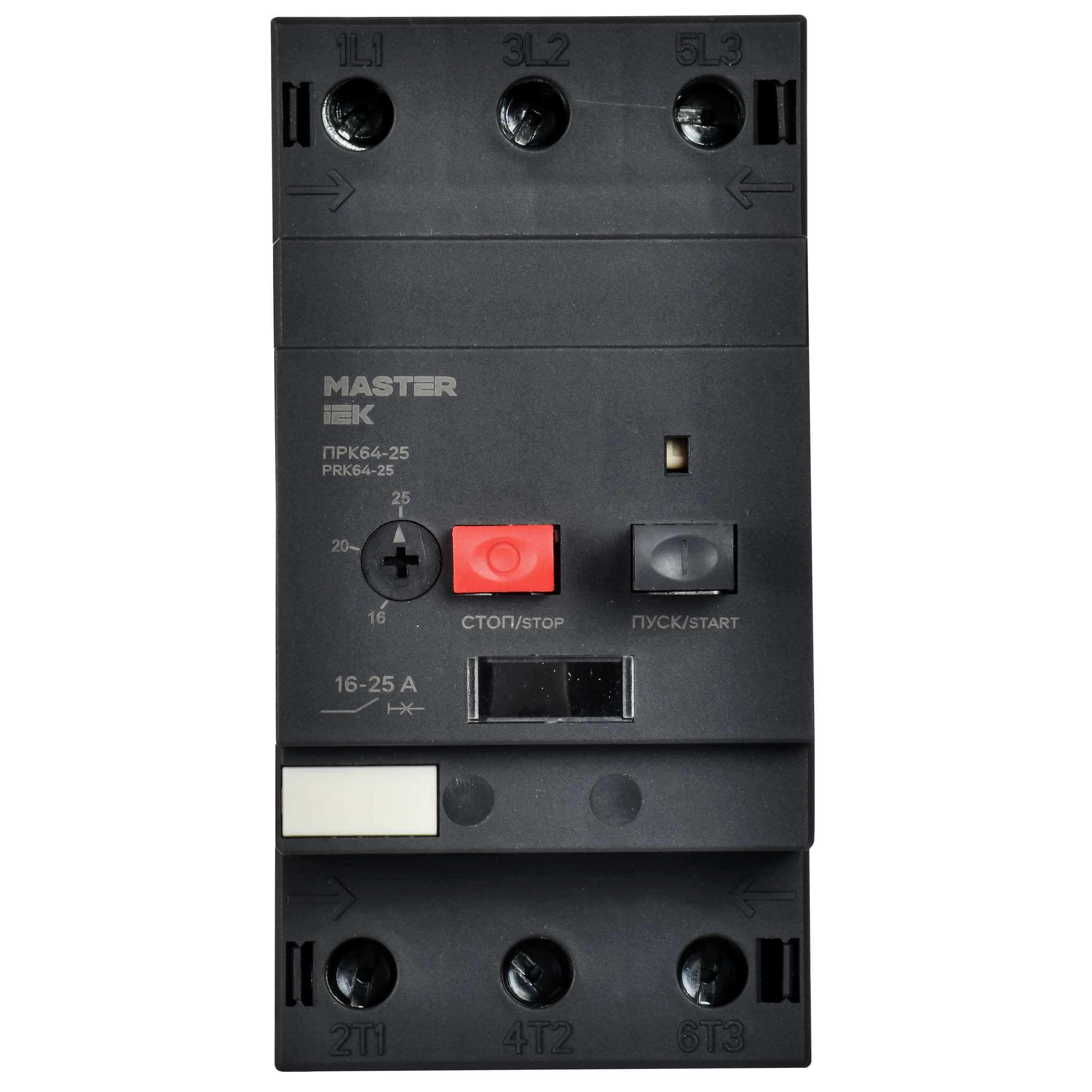 Выключатель защиты двигателя ПРК64-25 In=25A      Ir=16-25A Ue 660В IEK DMS22-25