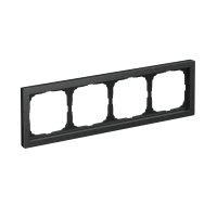 ARTGALLERY PURE 4-постовая РАМКА, МЕТАЛЛ ОНИКС Systeme Electric GAL312304