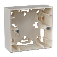 UNICA Коробка 1 пост наружная бежевая Schneider Electric MGU8.002.25
