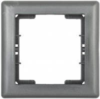 Рамка 1 местная BOLERO антрацит IEK EMB12-K95