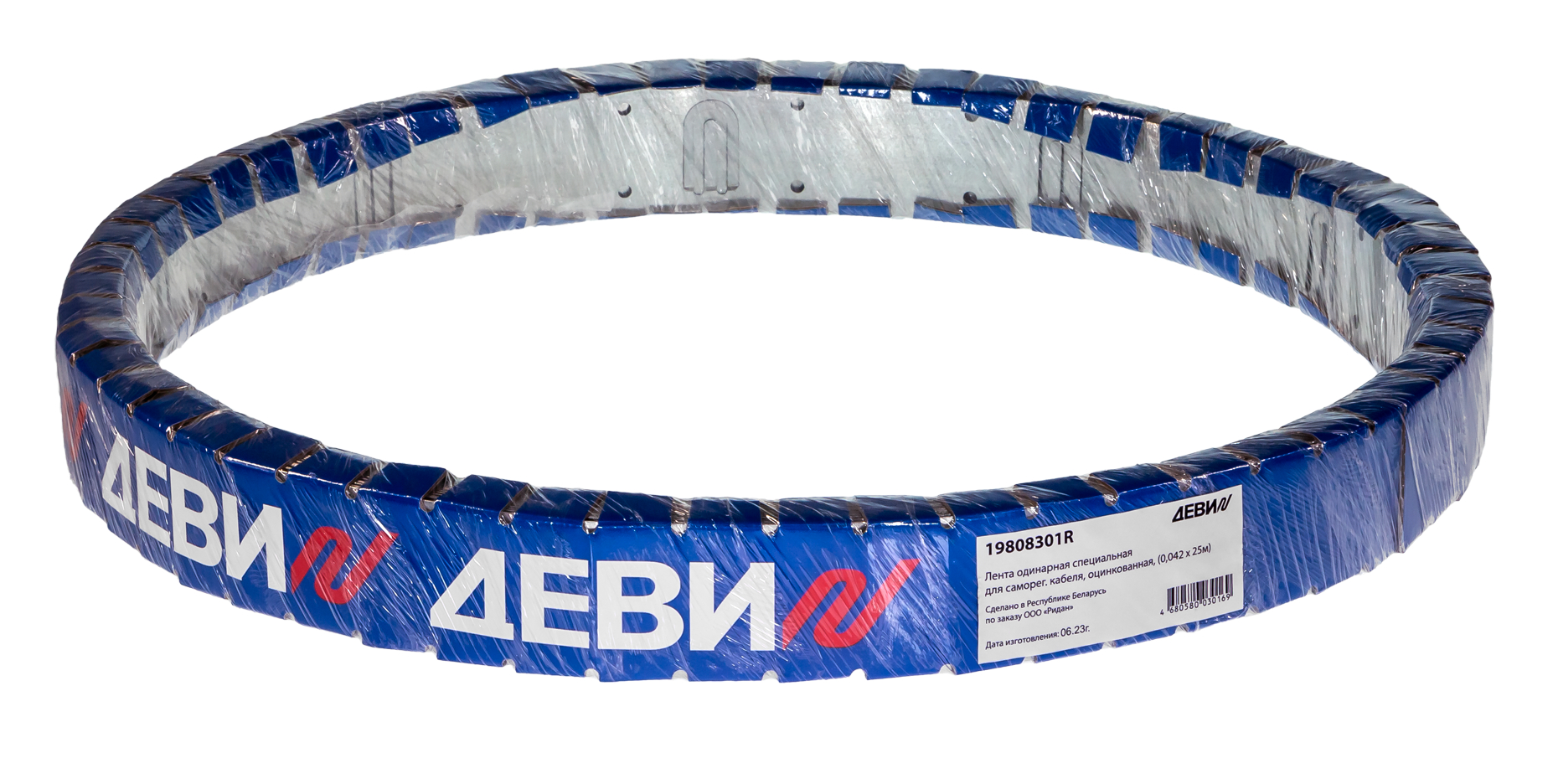 Лента одинарная специальная для саморег. кабеля,  оцинкованная (0,042x25м) ДЕВИ 19808301R