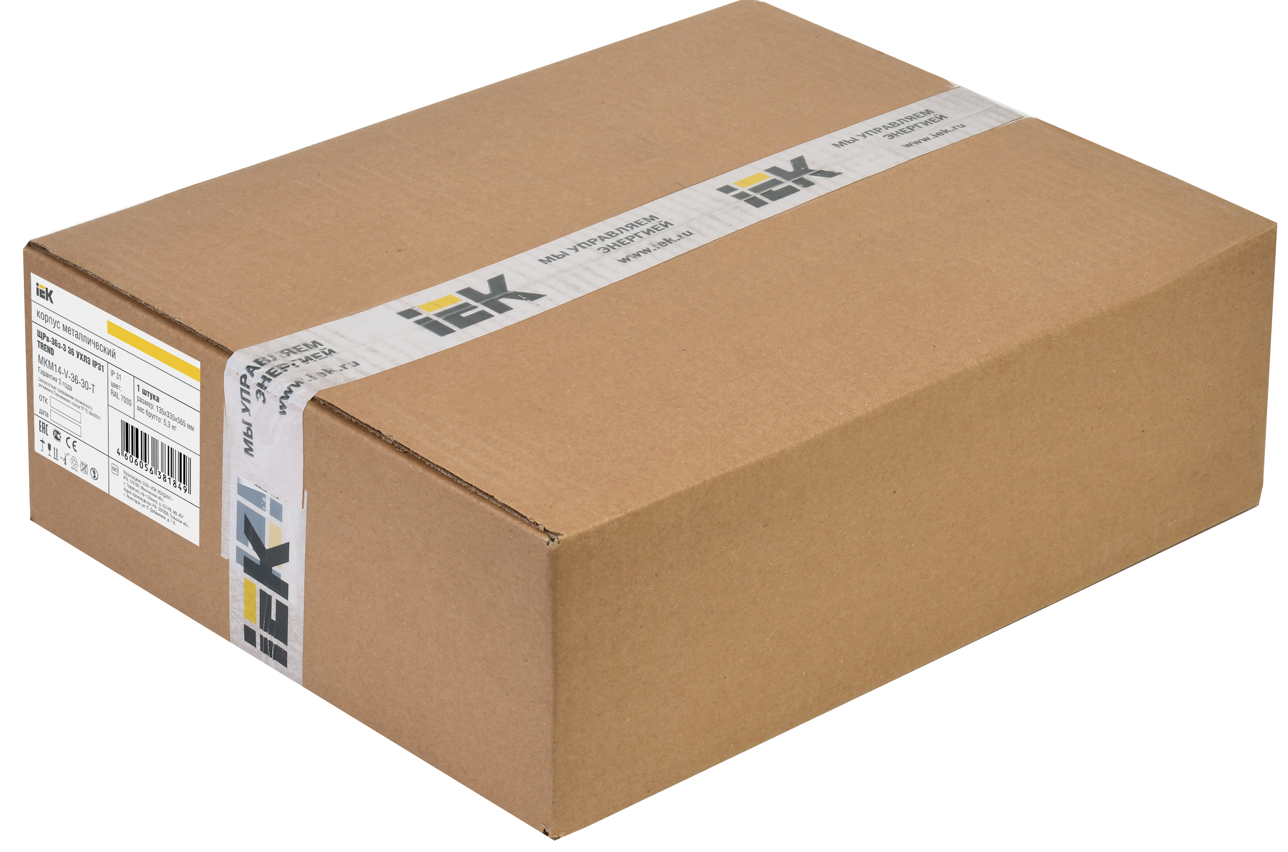 TITAN 3 Корпус металлический ЩРв-36 (540х310х120) IP31 IEK MKM14-V-36-30-T