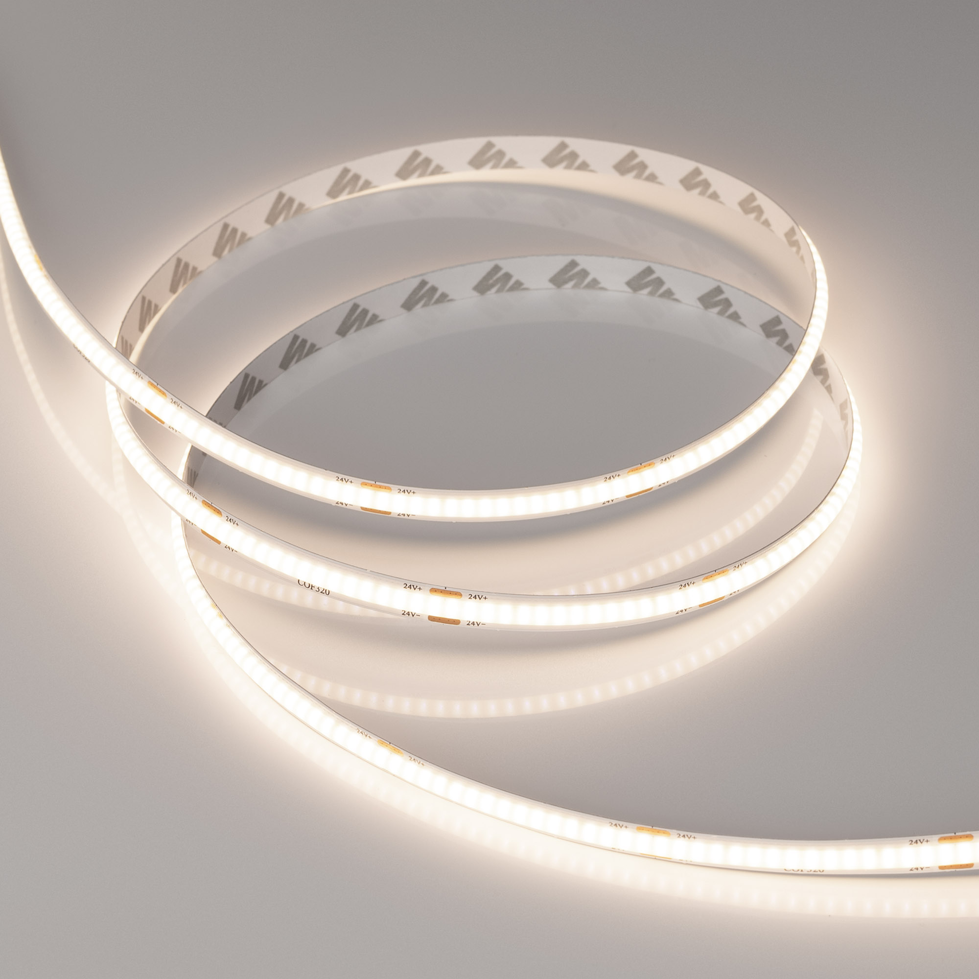 Лента светодиодная COB-X320-8mm 24V Day4000 (8 W/m, IP20, 5m) (ARL, 320 LED/m) Arlight 039021(1)