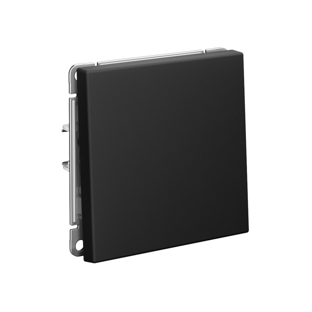 ARTGALLERY 1-клавишный ВЫКЛЮЧАТЕЛЬ КНОПОЧНЫЙ, механизм, быстрозажимные клеммы, КАРБОН Systeme Electric GAL001015S