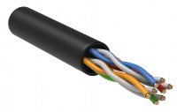 Витая пара U/UTP кат 5е 4 пары 24AWG LDPE 305м черный ITK LC3-C5E04-139
