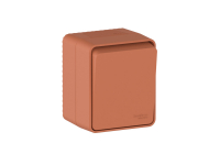 AtlasDesign PROFI IP54 О/У 1-клавишный ВЫКЛЮЧАТЕЛЬ 10 АХ, ТЕРРАКОТОВЫЙ Systeme Electric ATN547011