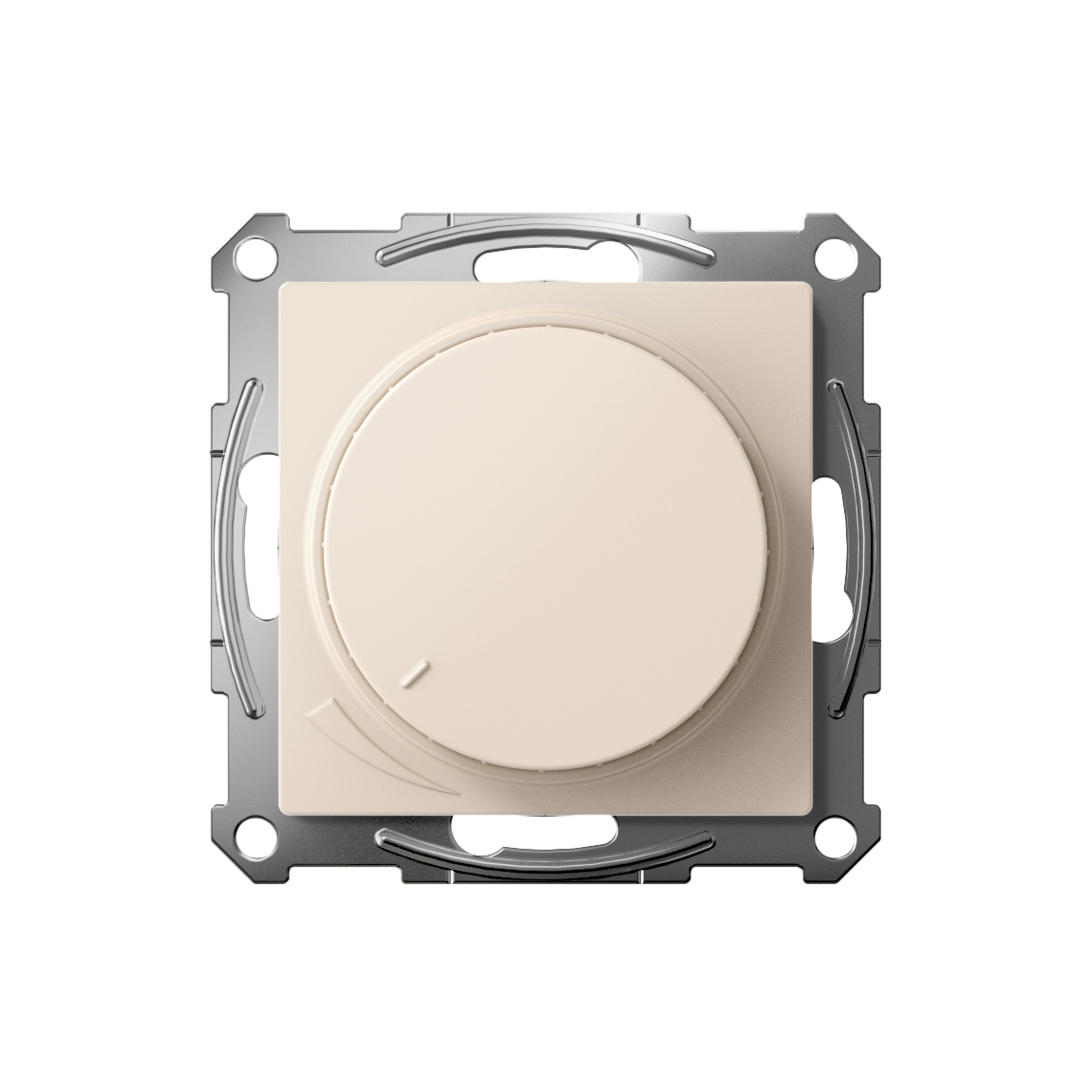 ATLASDESIGN СВЕТОРЕГУЛЯТОР (диммер) повор-нажим, LED, RC, 400Вт, мех., БЕЖЕВЫЙ Systeme Electric ATN000223