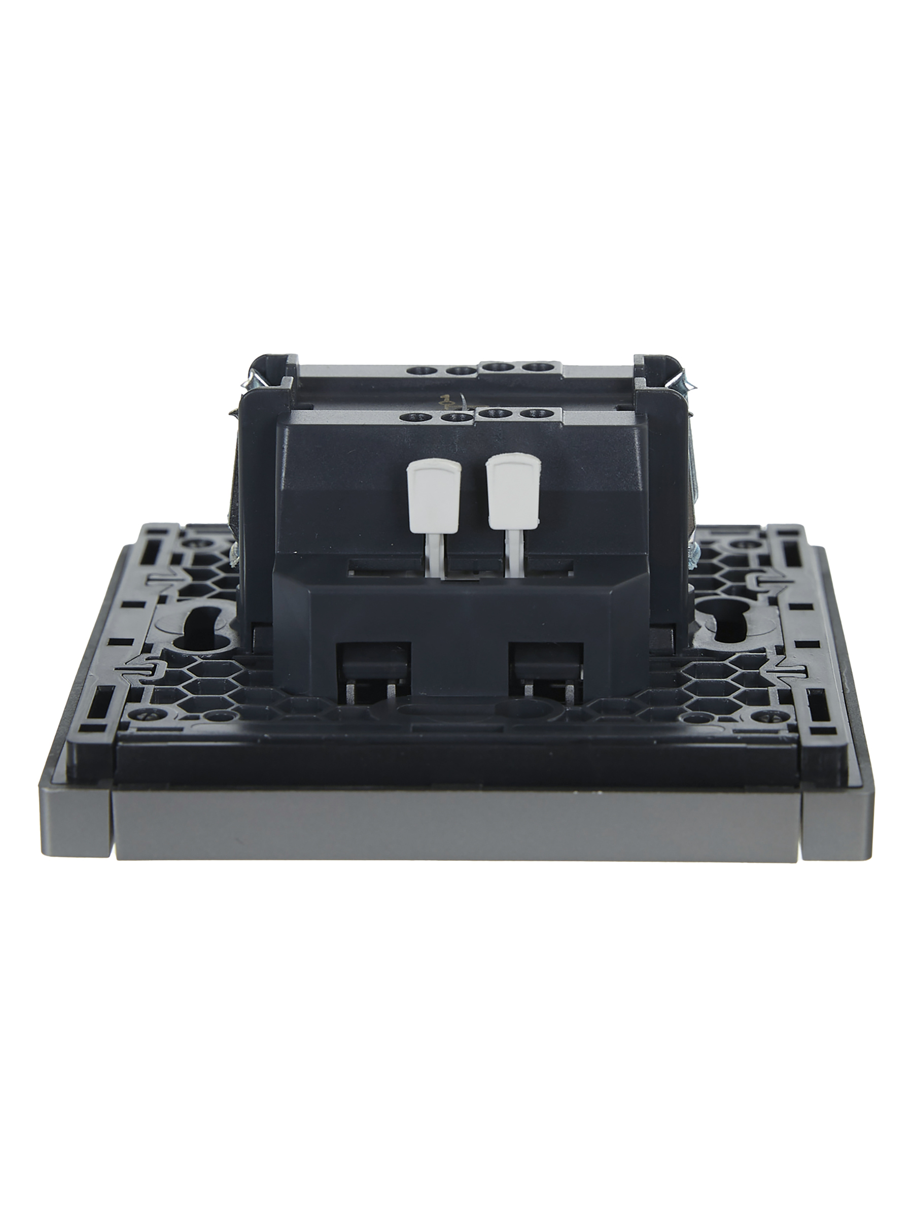 FORTE&PIANO Выключатель 1-клавишный с индикацией 10А FP502 сталь IEK FP-V10-1-10-1-K46