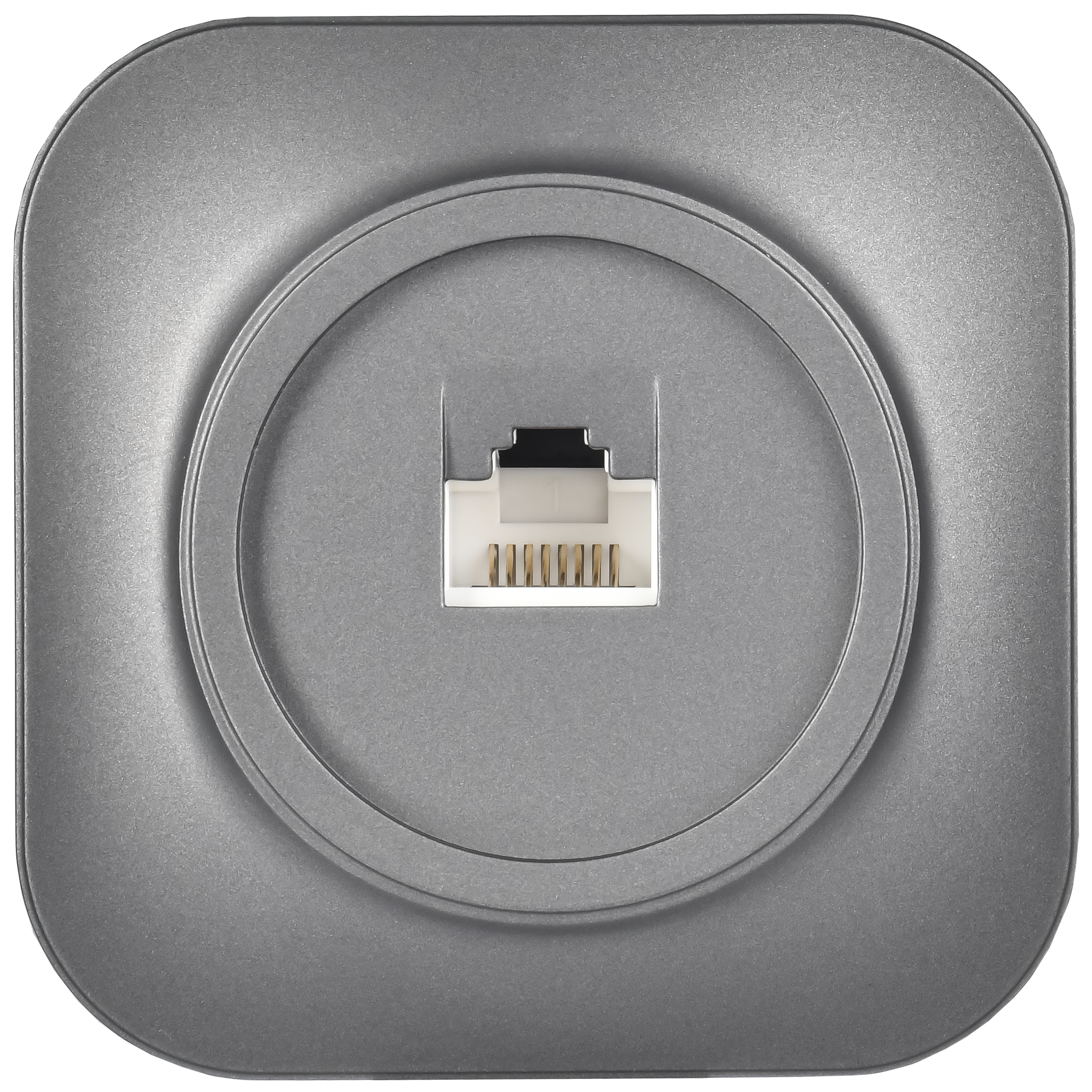 GLORY Розетка для открытой установки компьютерная RJ45 кат.5E РК10-ХСм сталь матовый IEK EKH10-K46M