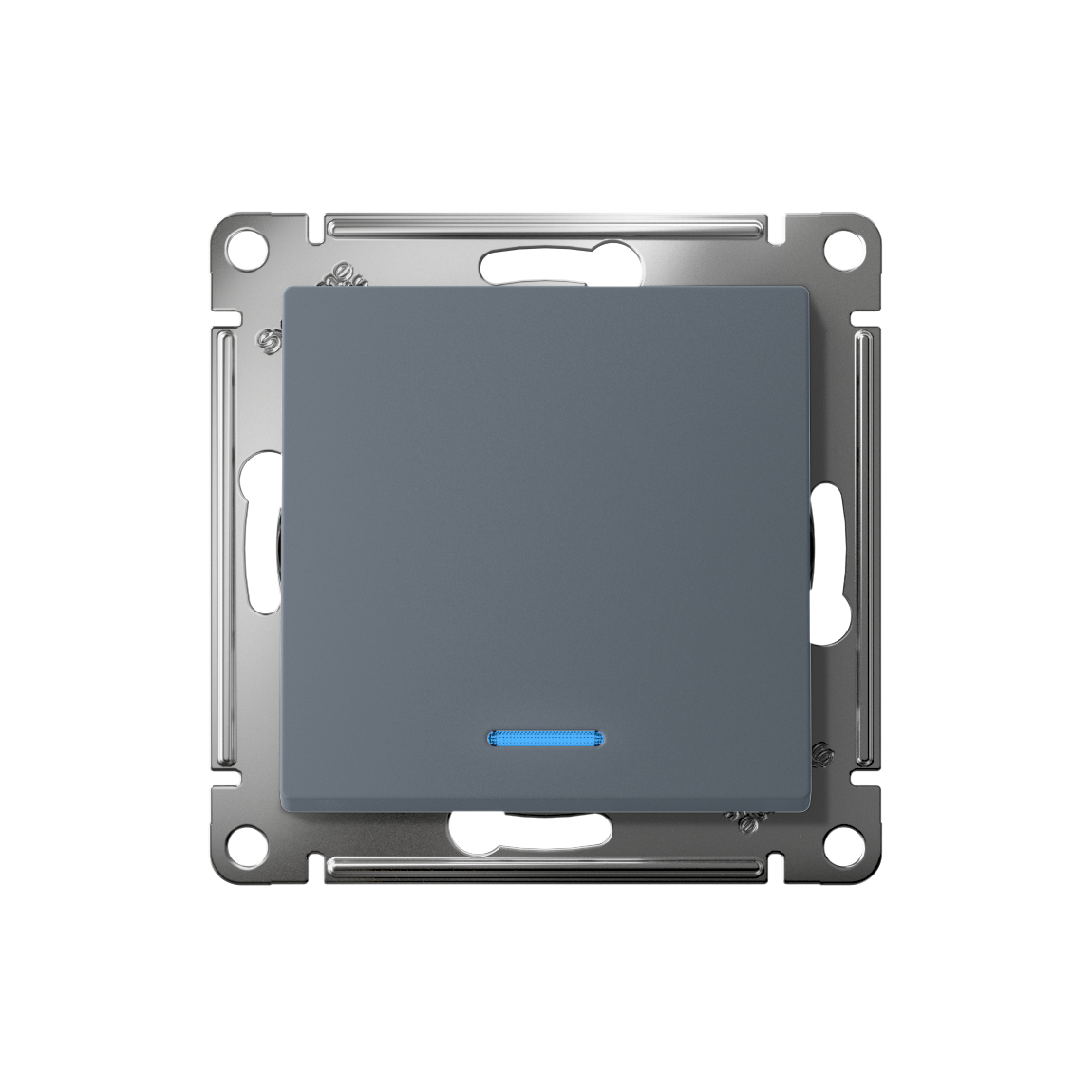 ATLASDESIGN 1-клавишный ПЕРЕКЛЮЧАТЕЛЬ с подсветкой, сх.6а, 10АХ, быстрозажимные клеммы, ГРИФЕЛЬ Systeme Electric ATN000763S