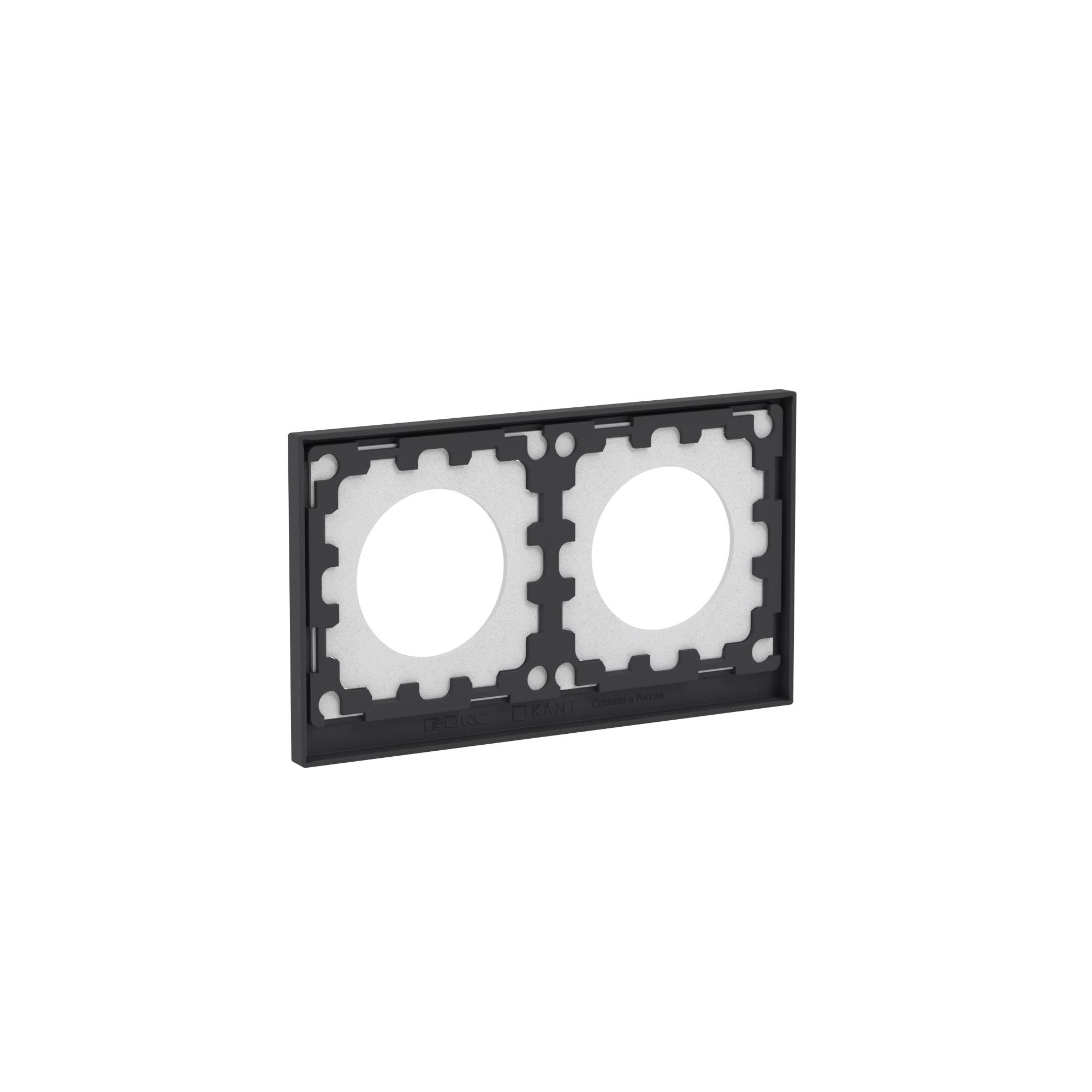 Рамка 2 поста IP44, KANT, черный уголь DKC 7012944