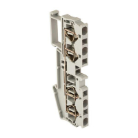 Колодка клеммная самозажимная JXB-ST-2.5 31А 4 вывода серая PROxima EKF plc-jxb-st-2.5-4