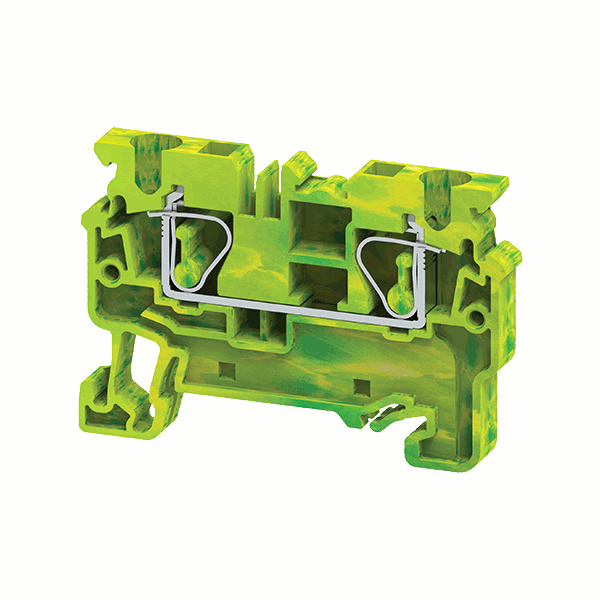 Клемма заземляющая 4 кв.мм пружинная OptiClip CXG-4-PE-(0,2-4) КЭАЗ 289760