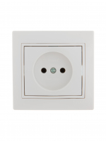 MIRA Розетка без заземления белая Lezard 701-0202-121