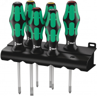 Набор отверток Kraftform Plus Lasertip + подставка 6 предметов. 335/350/355/6 Wera WE-105622