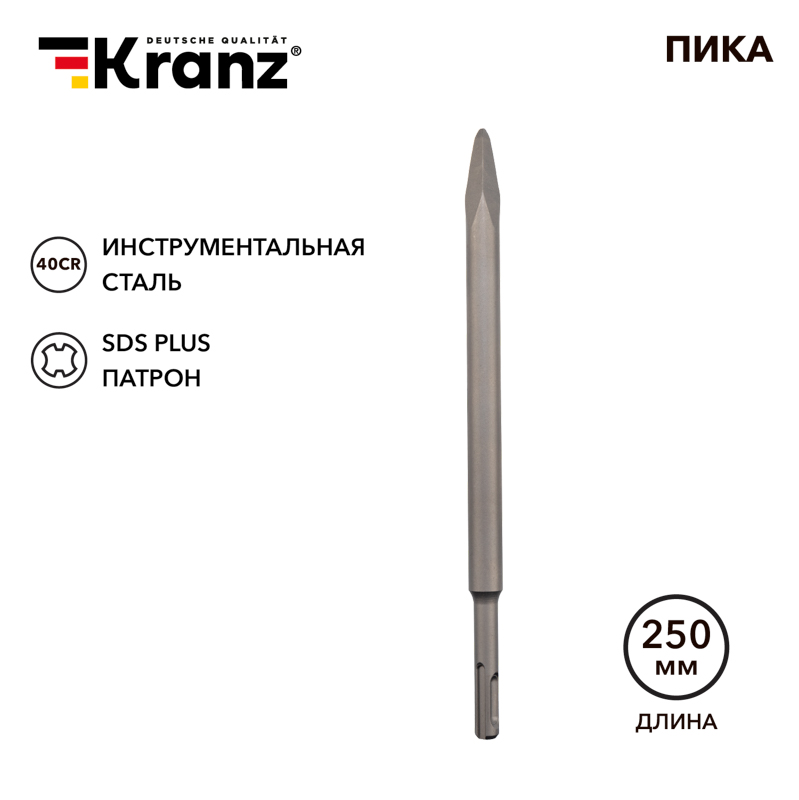 Пика 14х250 мм SDS PLUS Kranz KR-91-0212