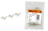 Скоба 10мм плоская пластиковая (50шт) TDM ELECTRIC SQ0513-0014