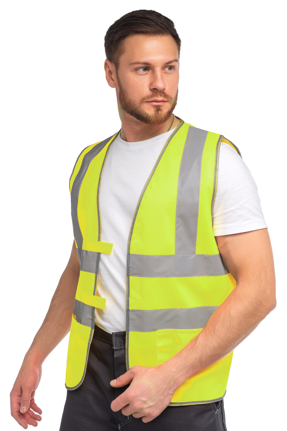 Жилет сигнальный арт. J04К цв. жёлтый флуоресцентный р. 3XL 120-124/170-188 Эталон-Спецодежда 145387 00000145418