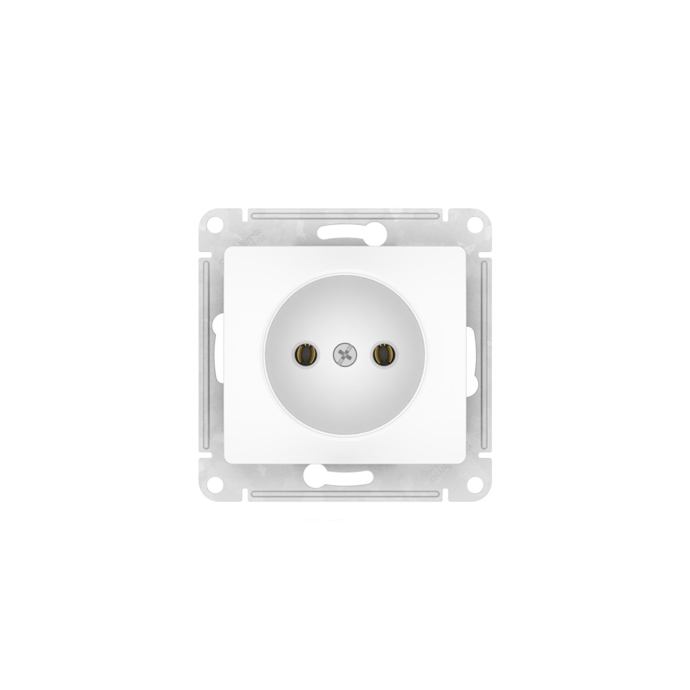 GLOSSA РОЗЕТКА без заземления, 16А, быстрозажимные клеммы, БЕЛЫЙ Systeme Electric GSL000141S