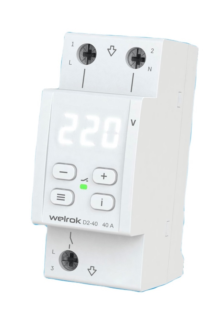 Реле напряжения 40 А WELROK D2-40 4660251140021