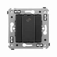 Avanti Диммер кнопочный в стену для LED ламп, , Черный матовый DKC 4412343