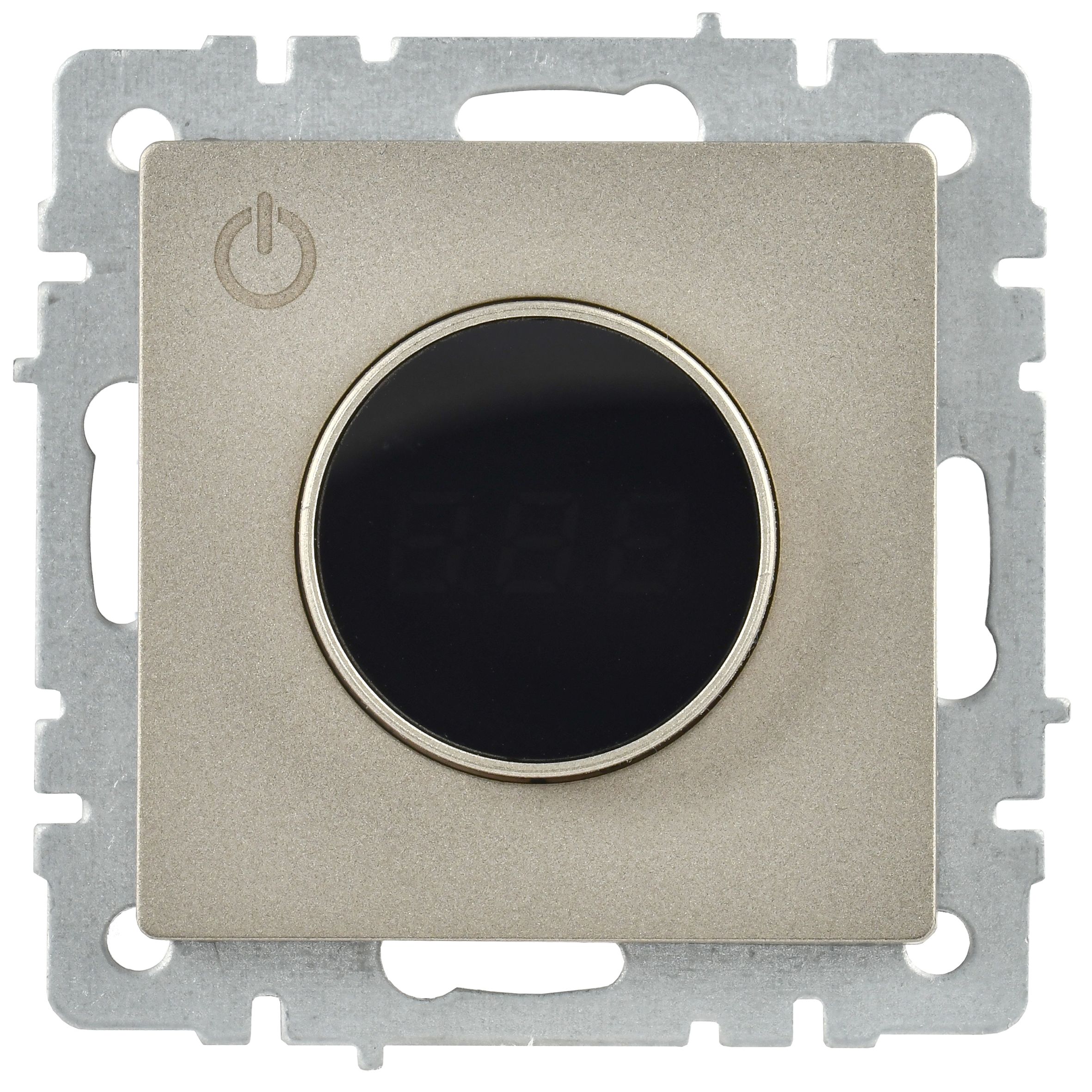 BRITE Термостат электронный с индикацией ТС10-1-БрШ шампань IEK BR-RT11-K37