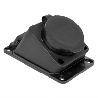 Розетка настенная с защитной крышкой каучуковая наклонная 230В 2P+PE 16A IP44 PROxima EKF RPS-019-16-230-44