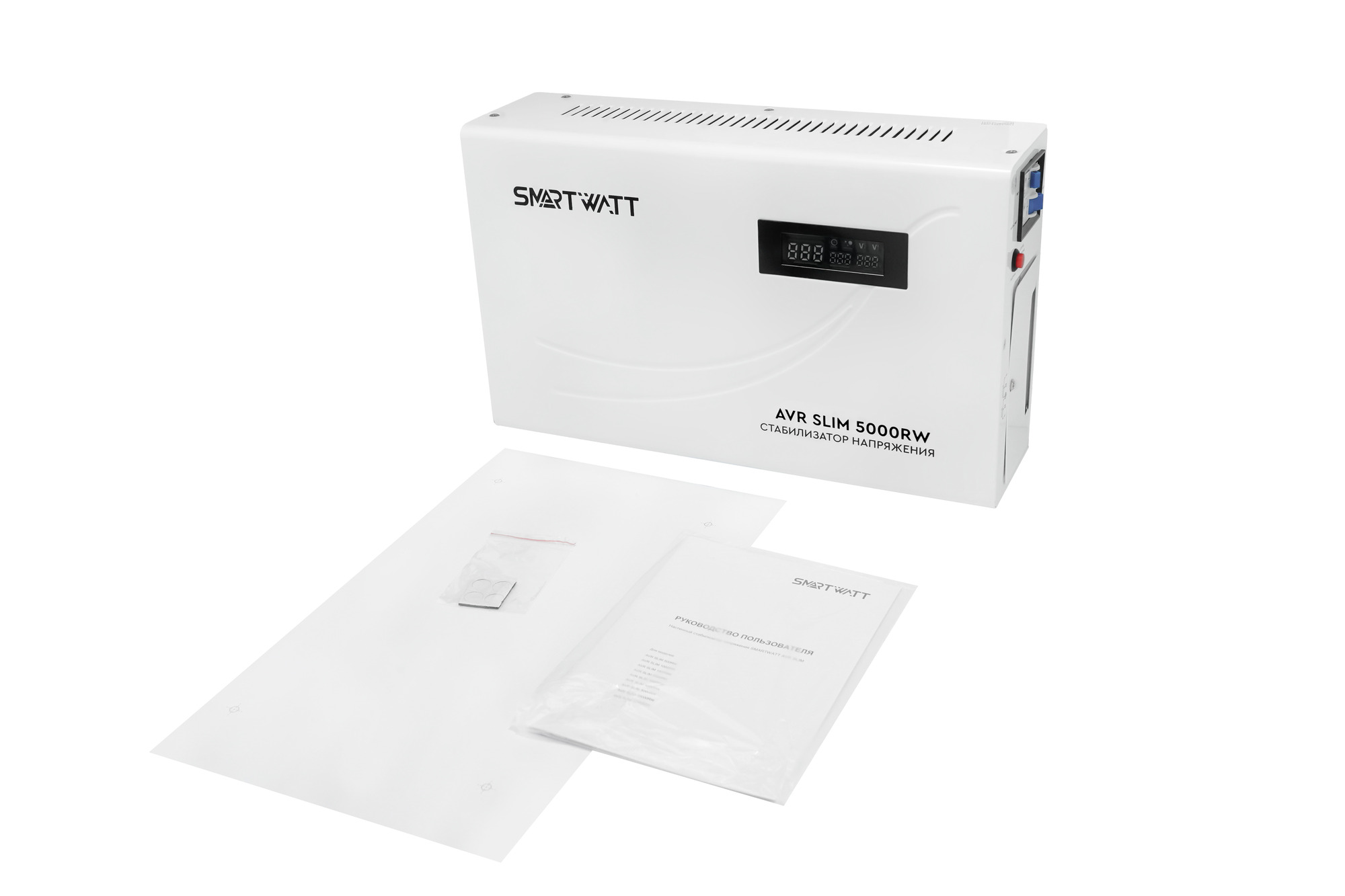 Стабилизатор напряжения настенный 5 кВА SMARTWATT AVR SLIM 5000RW 4512020310005