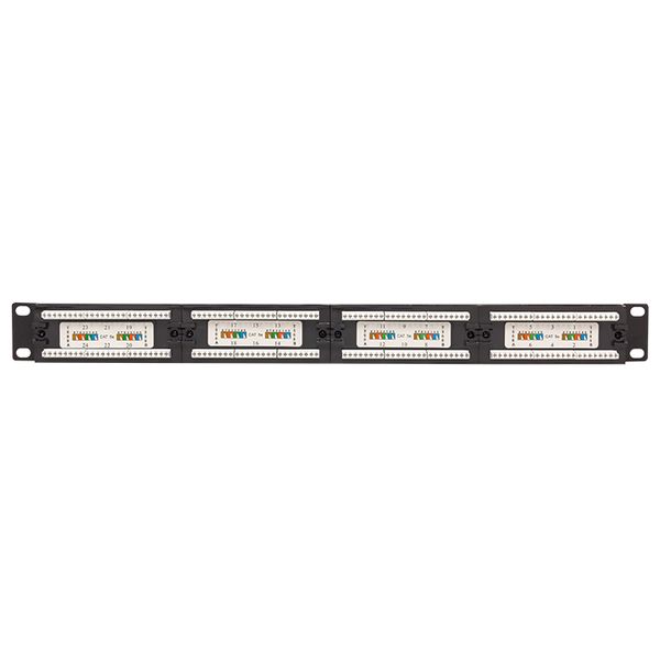 Патч-панель TERACOM PRO 19'' Cat.5E 1U неэкранированная UTP 24 порта RJ-45 Dual IDC EKF TRP-PPNL-5EUTP-1U24
