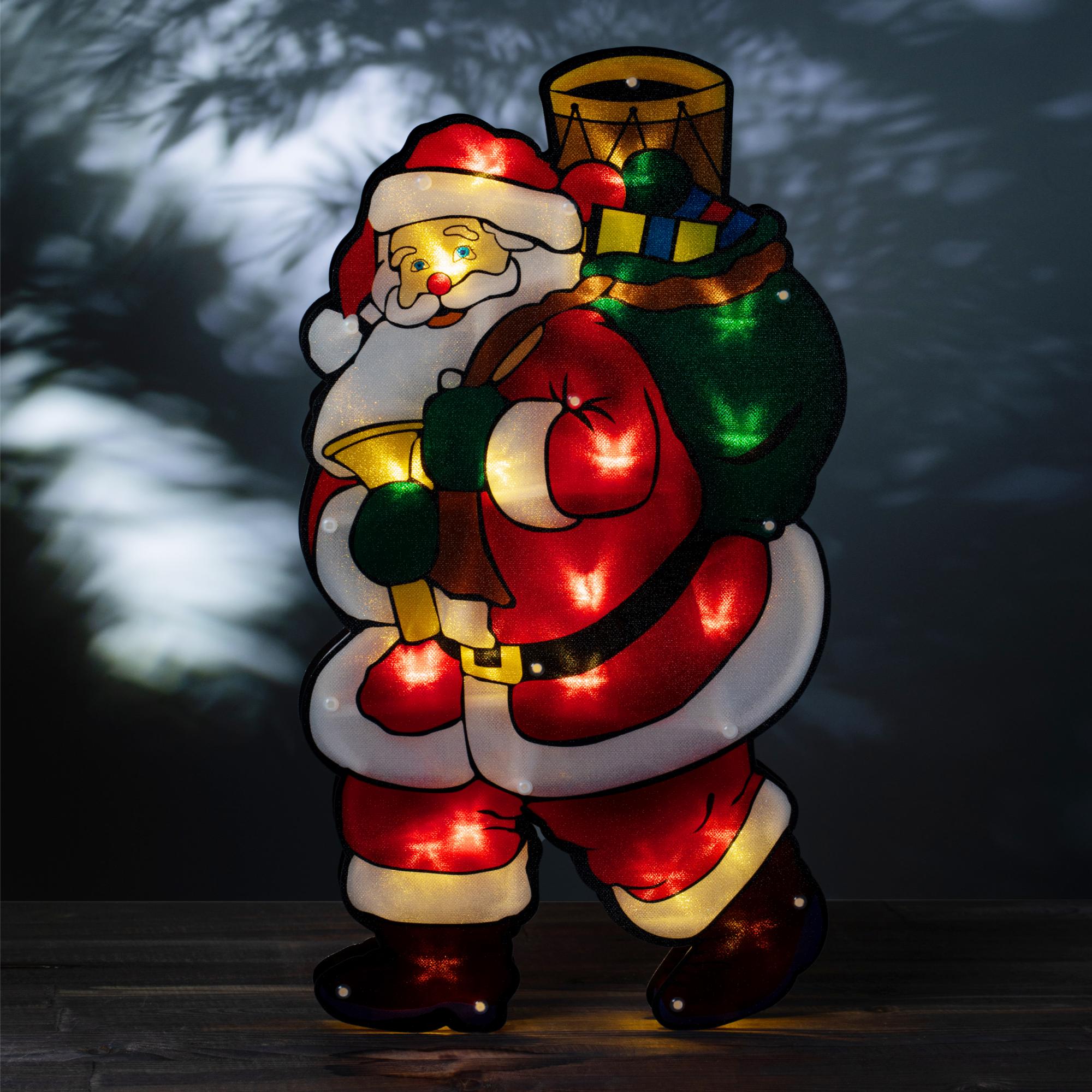 Фигура светодиодная новогодняя Дед Мороз 2, 24x45 см, 20 LED, 3*AAA, IP20 ENGDS-16 ЭРА Б0056007 Б0056007*