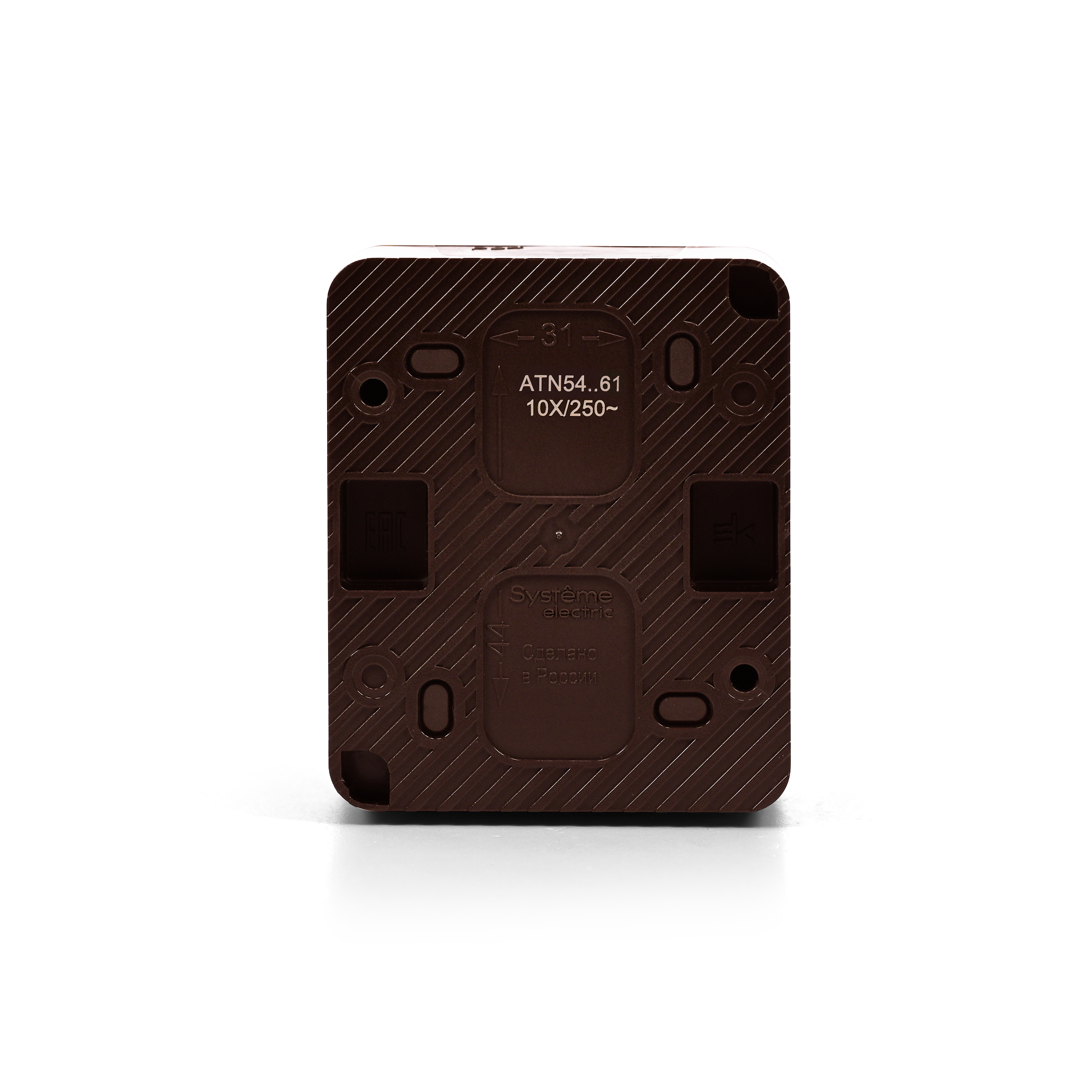 AtlasDesign PROFI IP54 О/У 1-клавишный ПЕРЕКЛЮЧАТЕЛЬ 10 АХ, КОРИЧНЕВЫЙ Systeme Electric ATN546061