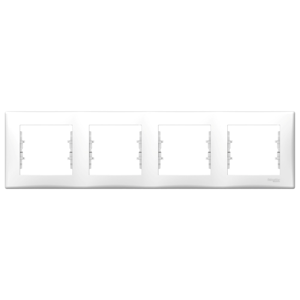 Sedna Рамка 4 поста горизонтальная белый Schneider Electric SDN5800721