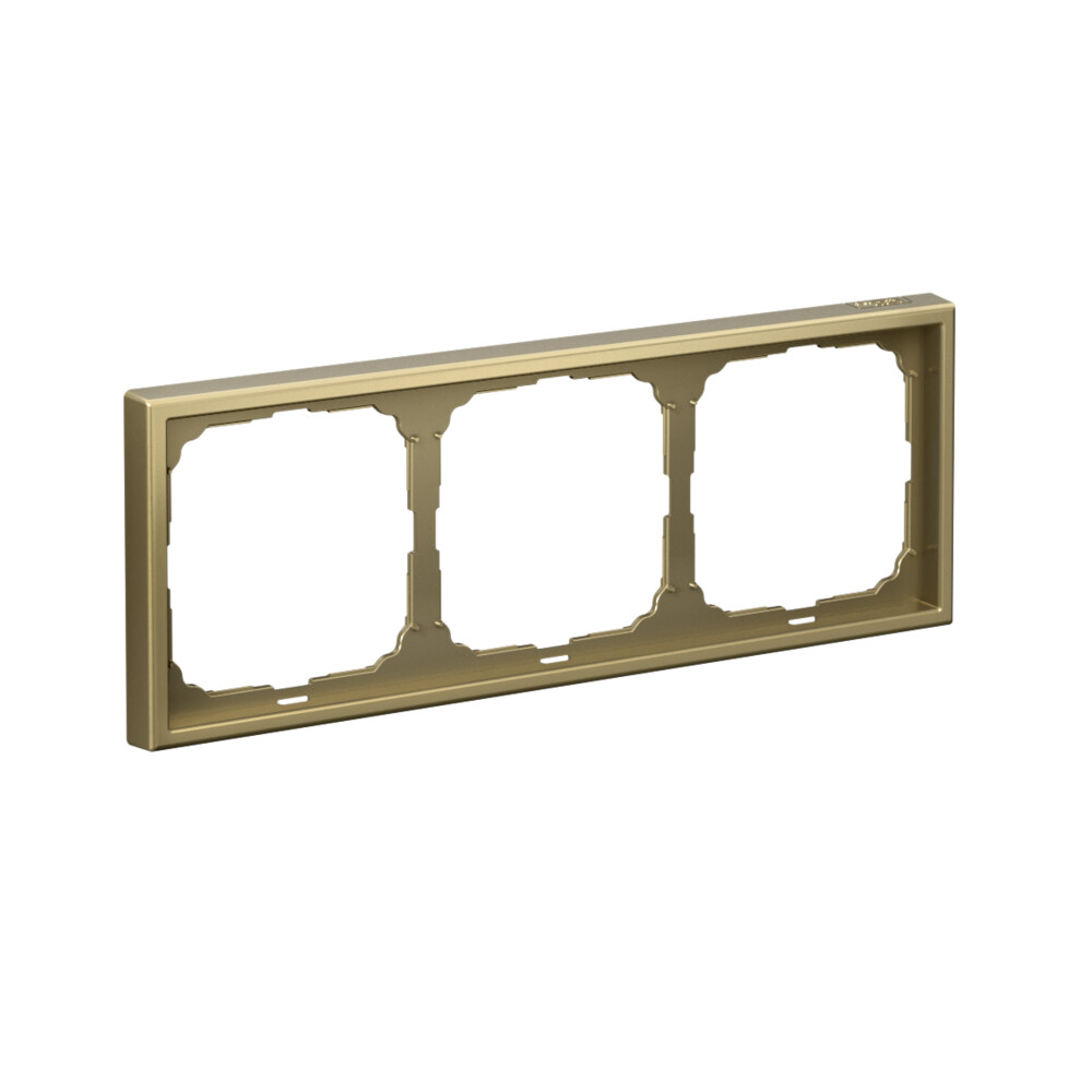 ARTGALLERY рамка 3-постовая, золото Systeme Electric GAL001603