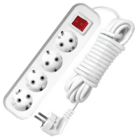 Удлинитель 4х2м S-304 с заземлением с выключателем ПВС 3х1 UNIVersal 9634419